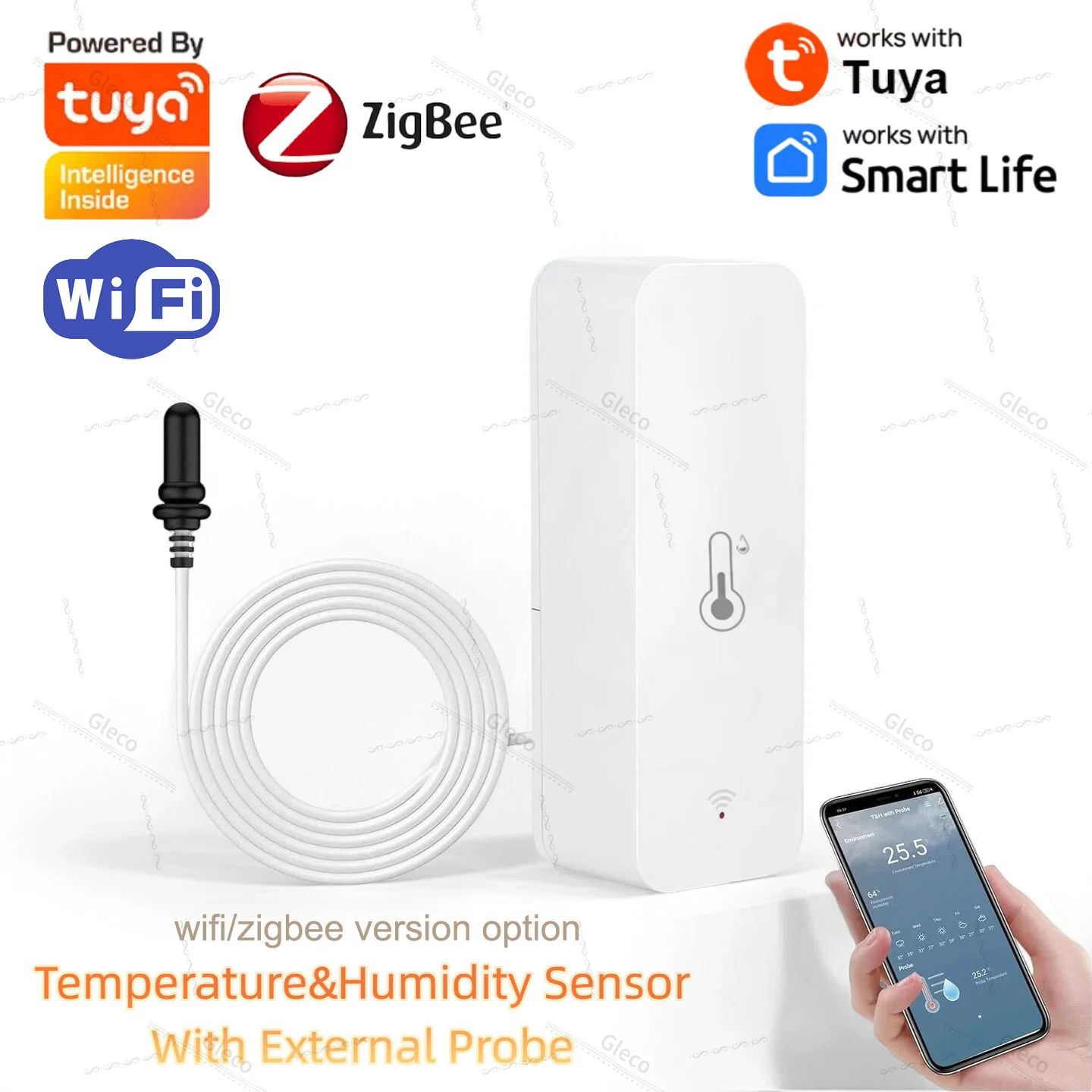 Sensore Di Temperatura E Umidità WiFi Tuya – Per Frigorifero, Acquario E Smart Home, Con Storico Dati 7 Giorni