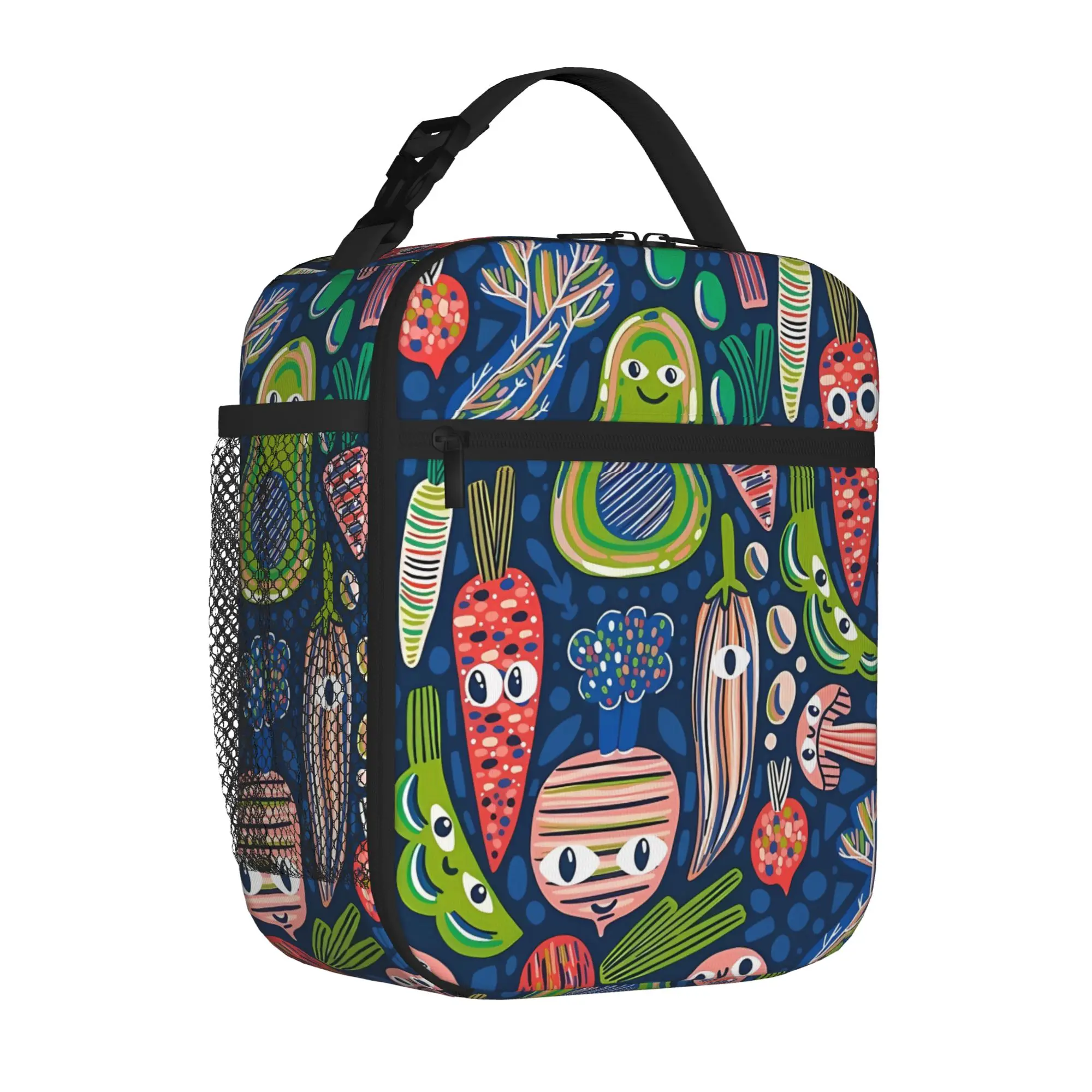1 Piece Zipper Closure Fruits And Vegetables Storage Bag Pocket Back To School School Lunch Food Box Reusable For Lunch Food Bag