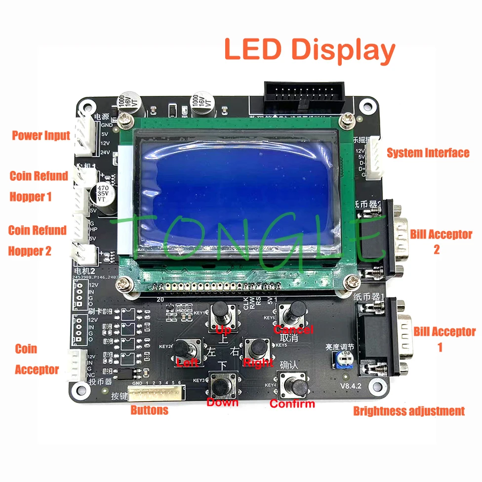 اللوحة الأم لتبديل فاتورة الأوراق النقدية الأوتوماتيكية لآلات بيع الأركيد، تدعم التطوير المخصص #3