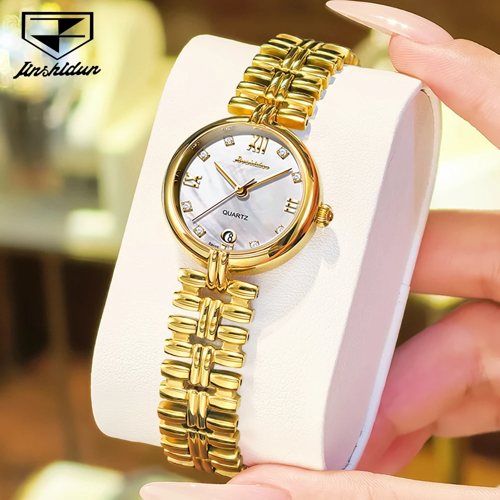 

JSDUN 8987 Elegant Ladies' Watch Gold Stainless steel Strap Waterproof Original Luxury Brand Watches