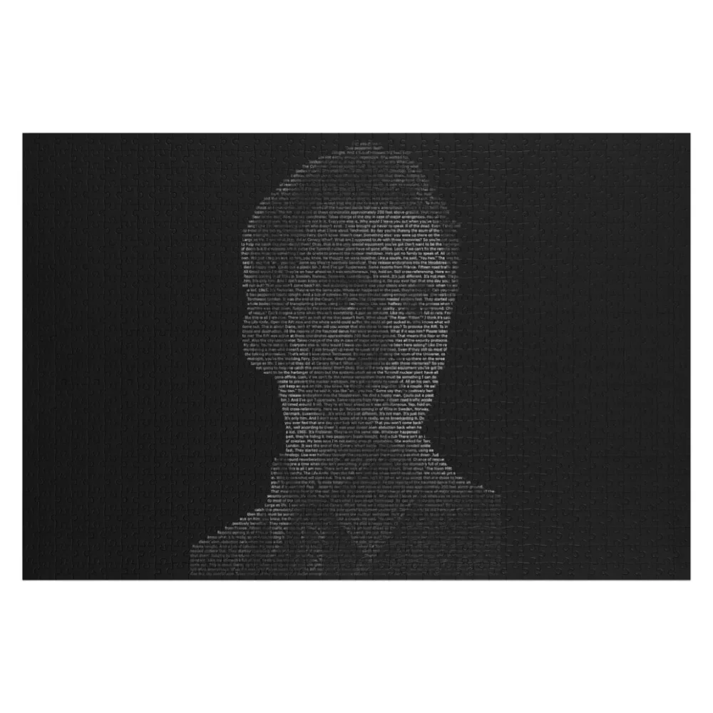 Text Portrait of Ianto Jones from Torchwood Jigsaw Puzzle Diorama Accessories For Children Personalized Toys Puzzle