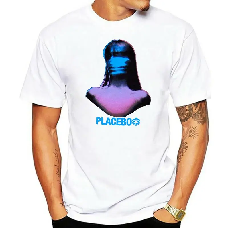 Placebo Purple Girl Meds Album Art Black T-Shirt New Adult Soft Streetwear Casual Tee Shirt