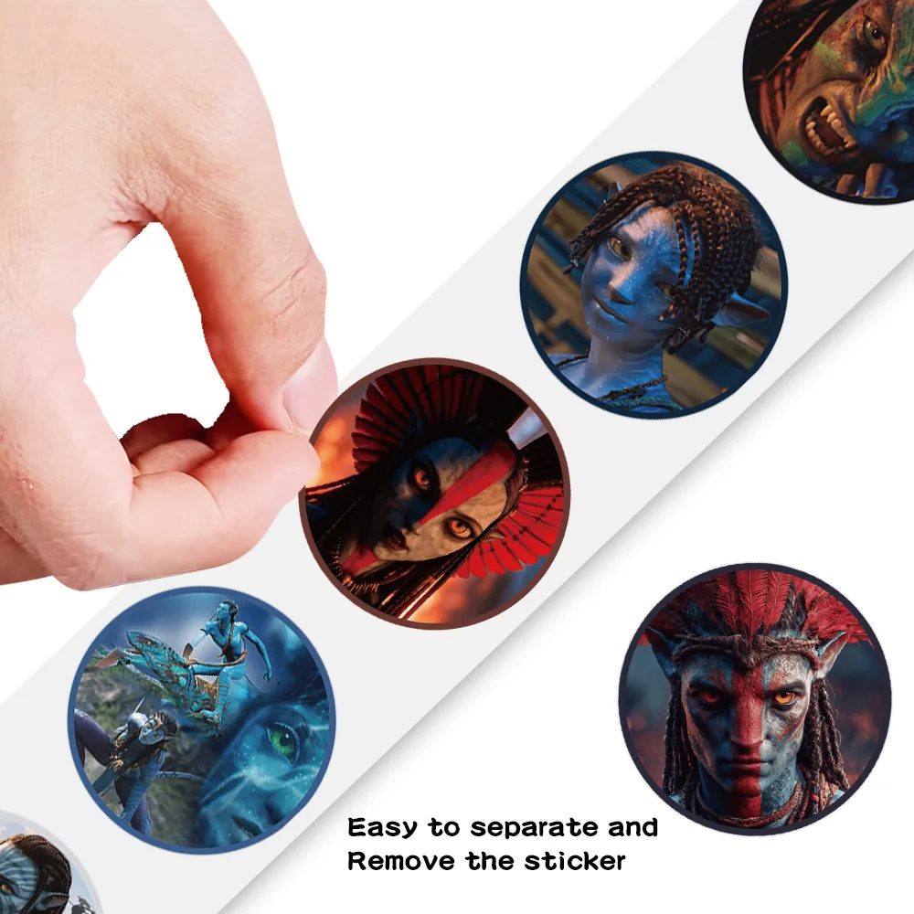 

500 шт./рулон, наклейки Disney Movie Avatar 3 Fire and Ash, для декора, водонепроницаемые, для скейтборда, ноутбука, граффити, игрушки