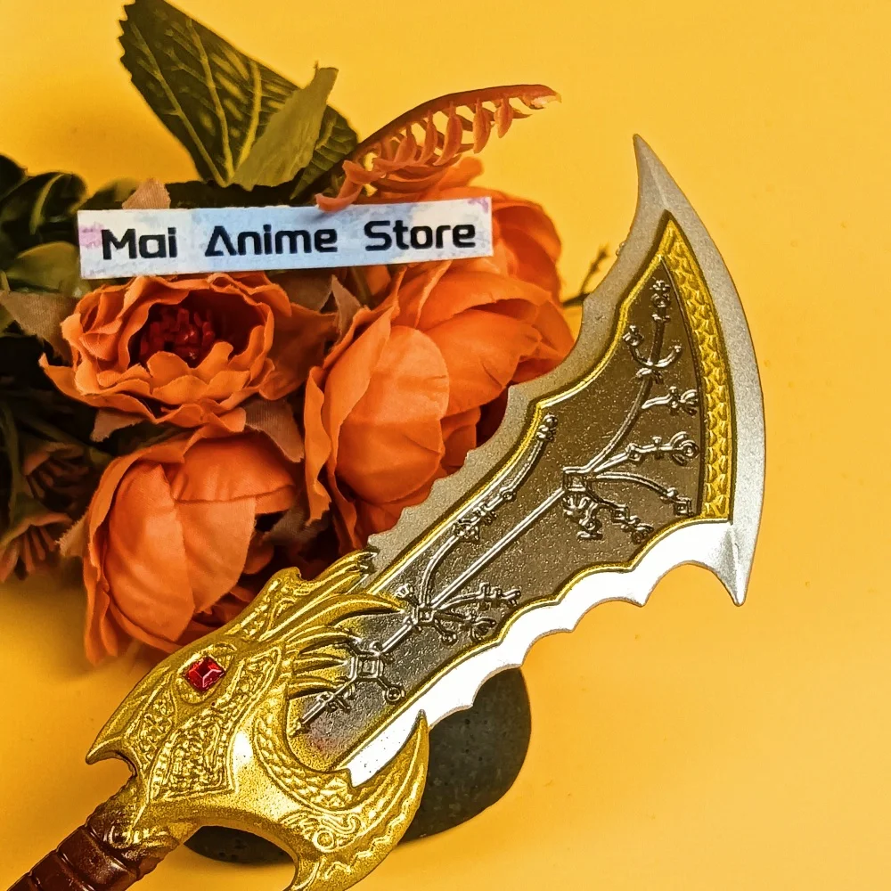 ดาบคาตานะโลหะอนิเมะ God of War 4 ขนาด 13 ซม. ดาบซามูไร ดาบคราโตส เธอเรน่า เกลียวเทียน ดาบคาโอส ดาบคาตานะของจริง (ไม่คม) ของเล่น ของขวัญ