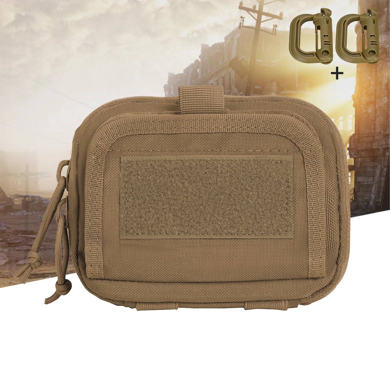 Backpack external mini storage and organizing bag made of durable fabric, outdoor portable bag