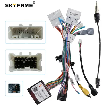 Skycar Wiring RP5-RN-101 Harness Adapter Canbus Box for Renault Captuer Clio Express Andriod Deceoder Radio Power Cable