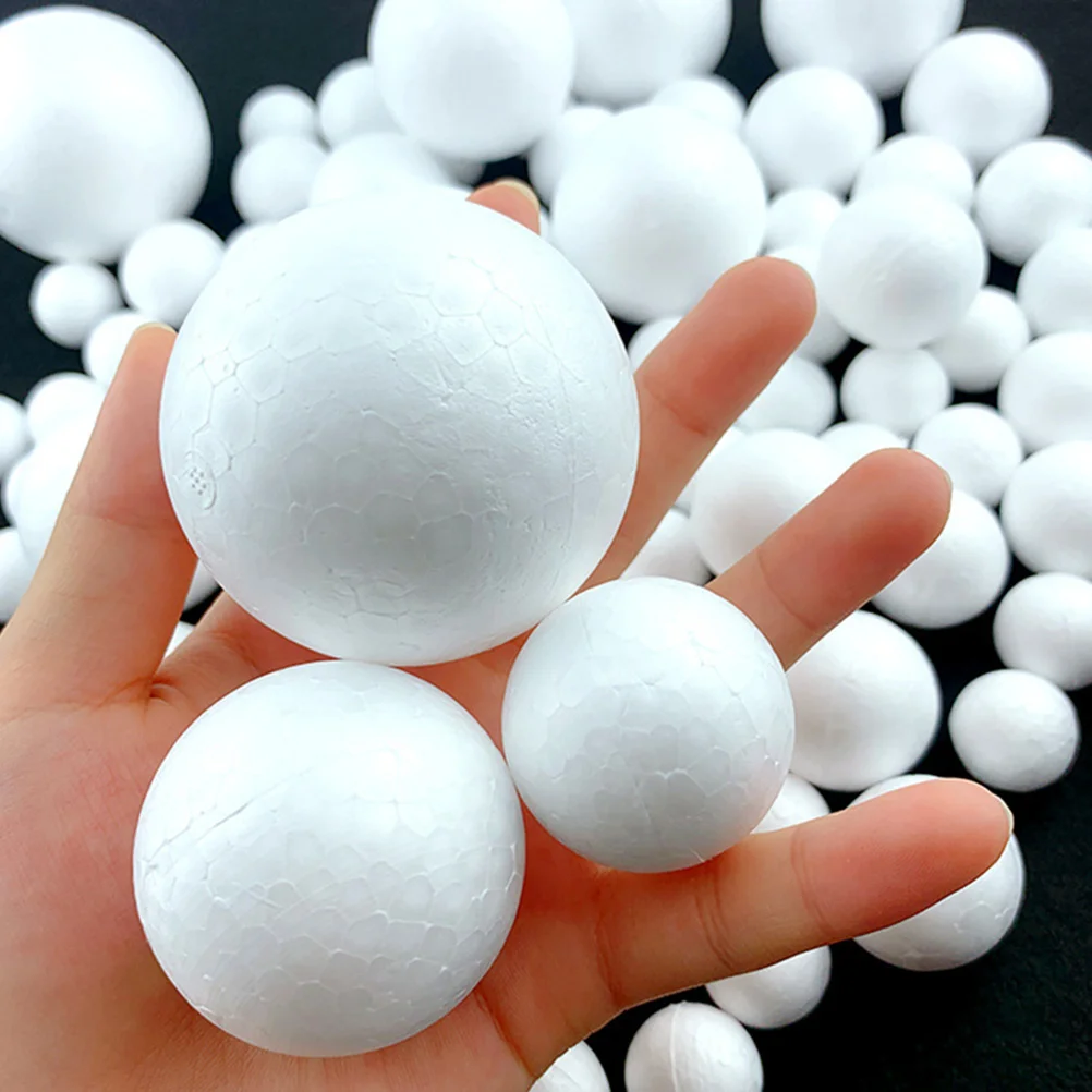 

100pcs Foam Set Round Blank for Crafts Party Decorations Christmas Wedding Handmade nament Bulk 3cm Light Small