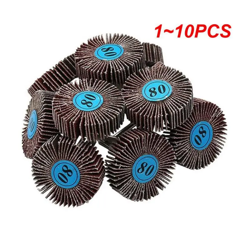 

1~10PCS Louver 80 Grit Grinding Sanding Sandpaper Flap Wheel Discs 3.0mm Shank Shutter Polishing Wheel For Dremel Rotary Tools