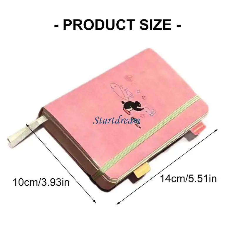Multipurpose Leather Notebook 360 Pages Writing Notepads Portable Journal For Note Taking Sketching Art Illustrations K92C