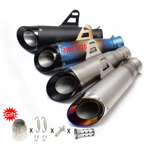 51mm Universal Motorcycle Exhaust Muffler Steel Pipe escape moto FOR gp project with DB killer gsxr 750 CBR10000 Z1000