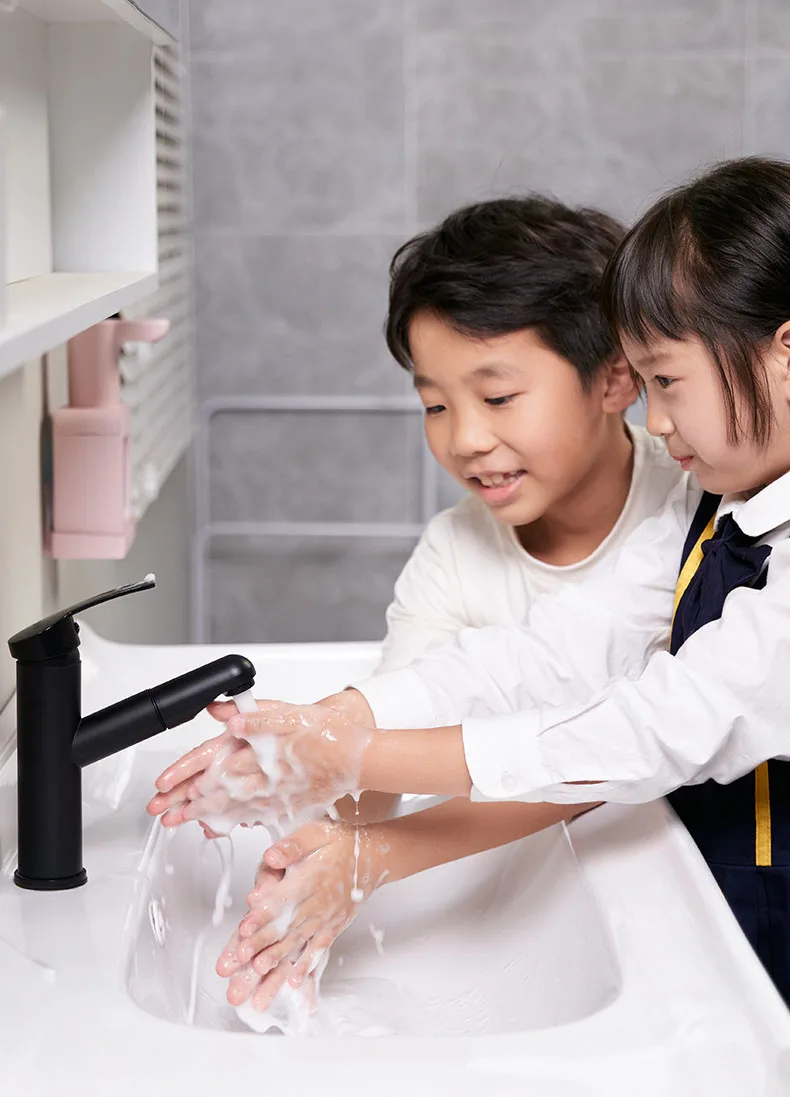 Huishoudelijke Muur Gemonteerde Hand Wassen Apparaat Voor Kinderen Slimme Inductie Automatische Schuim Hand Wasmiddel Machine