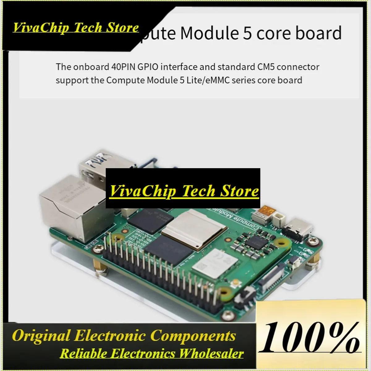 VivaA26Z For CM5 Basic Expansion Board Type A Compute Module 5 IO Base Board USB3.0