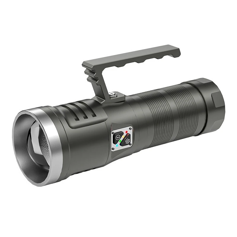 Outdoor high-power high-brightness strong light flashlight waterproof long-distance shooting high battery life hand-held