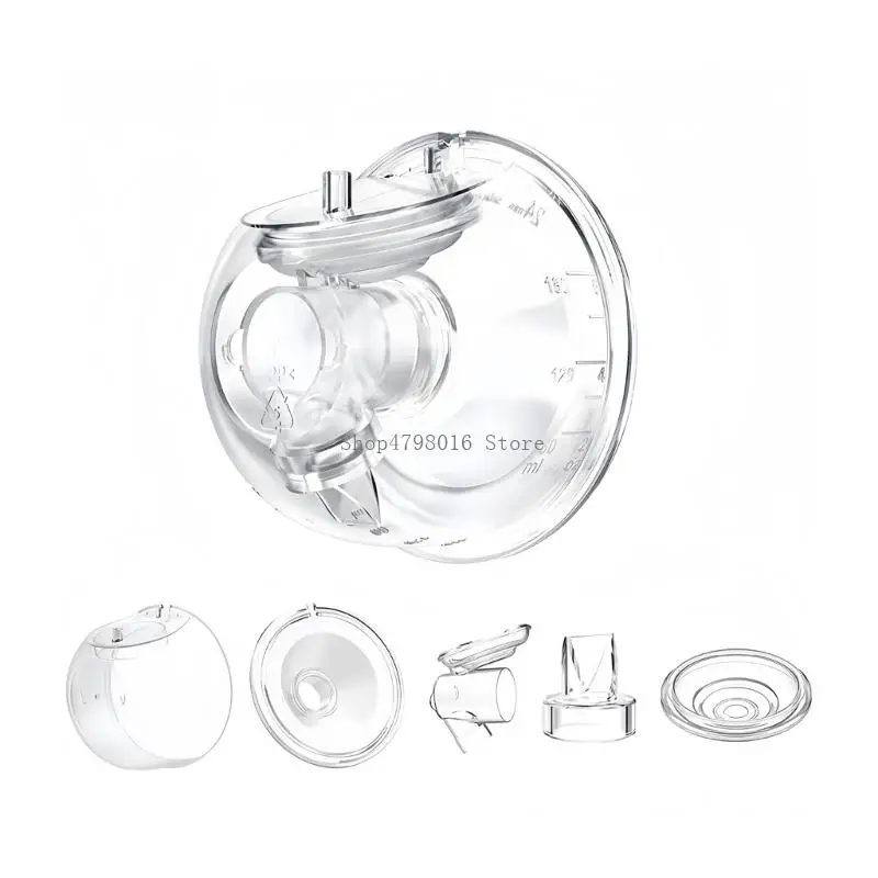 24/27mm Flange Milk Collector Cup for S12 Breast Parts Include Duckbill Valves Flange Diaphragm Linker