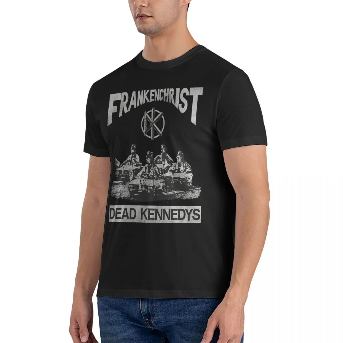 Frankkenchrist T-Shirts for Men Dead Band Kennedys Novelty 100% Cotton Tees Round Neck Short Sleeve T Shirts Gift Idea Clothes