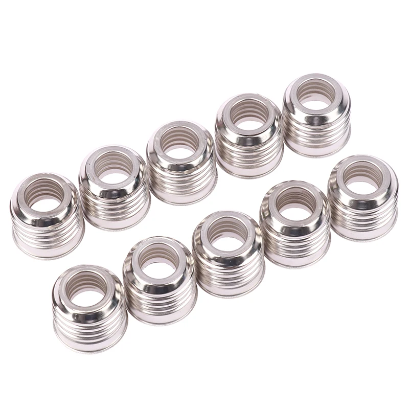 حامل مصباح محول مصباح مصباح ، حلقة حديدية صغيرة ، محول لامفولدر ، E27 إلى E14 ، 10