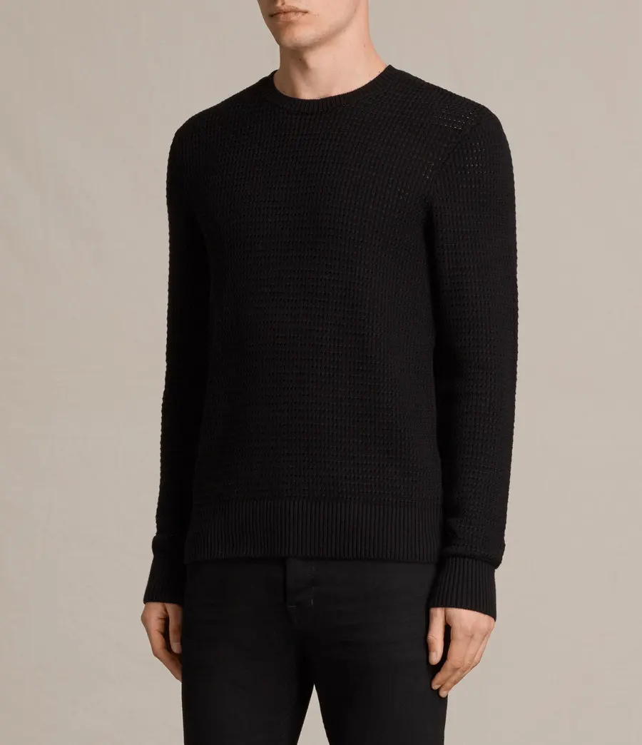 

Классический базовый трикотажный свитер Slim Fit в четырех цветах, модный городской свитер с круглым вырезом и длинными рукавами для мужчин