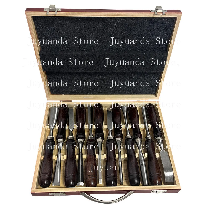

Woodworking tools Woodworking chisel 12-piece set Carving Carving 60CRV Carving