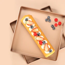 Thickened Baking Pan Non-Stick 11 Inch Square Cake Baking Pan Carbon Steel Tray Pie Pizza Bread Cake Mold Bakeware Tools