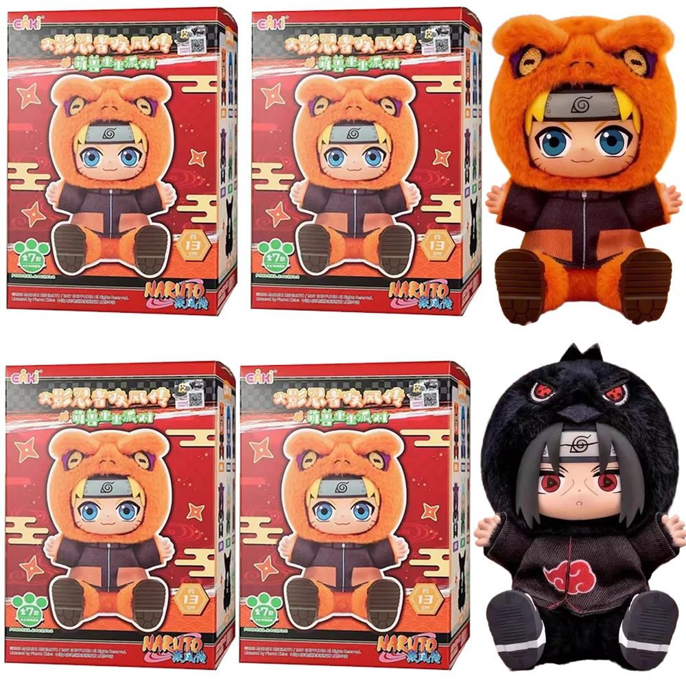

EAKI Naruto Blind box Shippuden Naruto Uzumak Sasuke Tsunade Party Series Stuffed Doll Handmade Ornament Toy Collection Gift