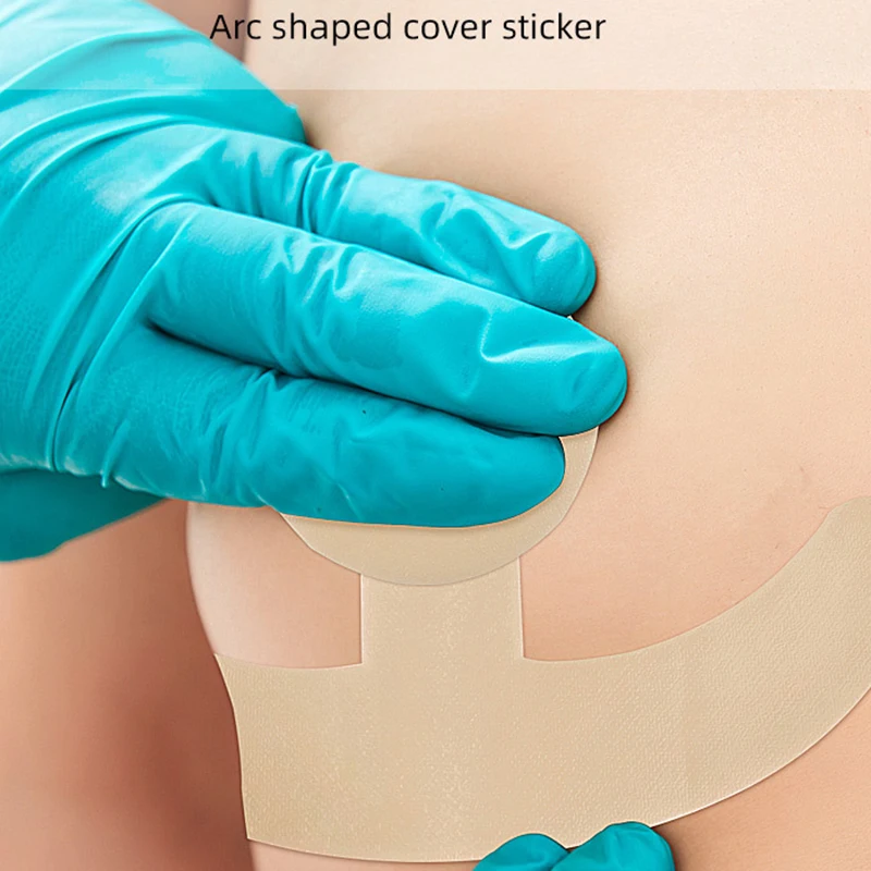 Reusable Silicon Gel Invisible Stickers Circular Arc Chest Invisible Concealer Scar Repair Patch Tattoo Flaw Conceal Tape