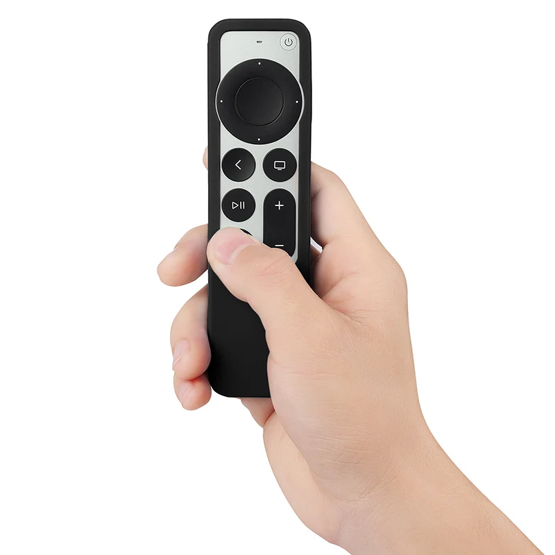 2024Anti-Lost Protective Case For Apple TV 4K 2nd Gen Siri Remote Control Anti-Slip Durable Anti-Slip Silicon Shockproof shell