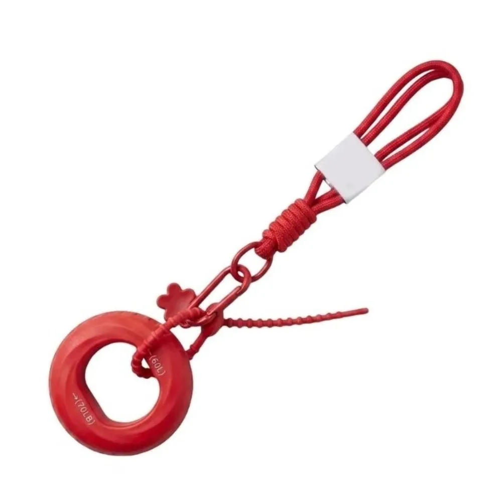 Silicone Finger Grip Keyring Mini Fitness Lanyard Grip Strengthener Keychain Portable Buckle Hand Exerciser Keychain Workout