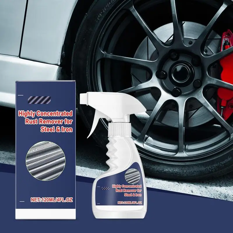 Anti Rust Spray For Metal Car Rust Stopper Stops Existing Rust And Corrosion Long Lasting Protection Strong Rust Remover 120ML