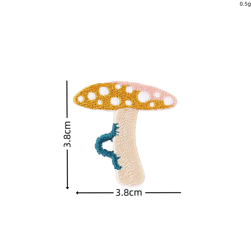 10pcs Cartoon Mushroom Patches Sewing Clothing Repair Appliques DIY Embroidery Bakpack Shoes Hats Decoration Logo