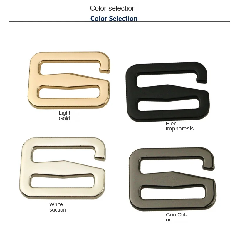 25mm G Hook Buckle Adjustable Webbing Buckle Metal Bag Buckle Strap Adjust