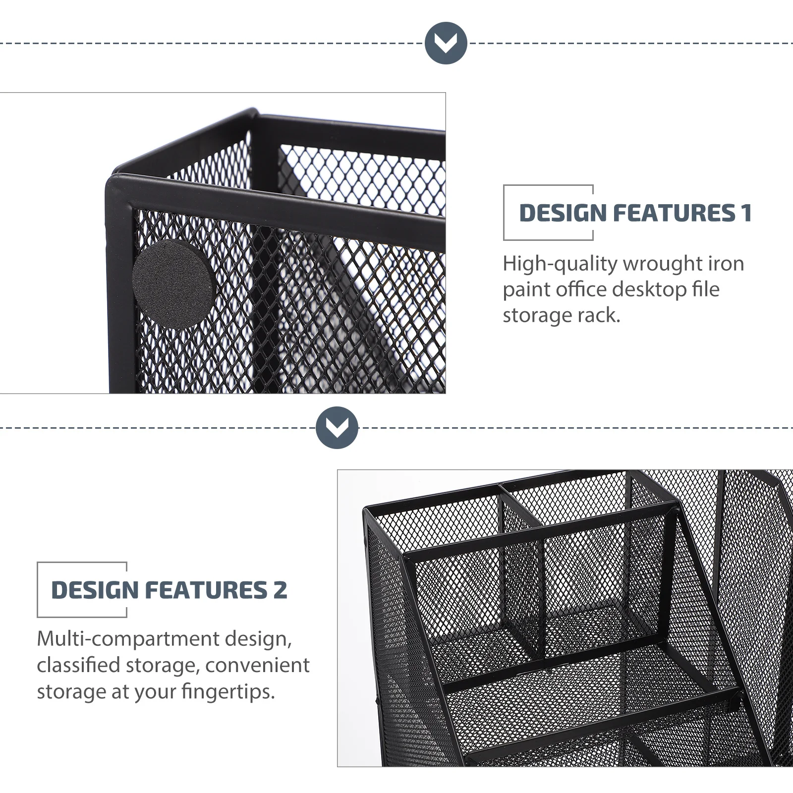 

1Pcs Desktop Document Rack Multi-Compartment File Storage Shelf Iron Organizer for Office Study Dorm Filing System