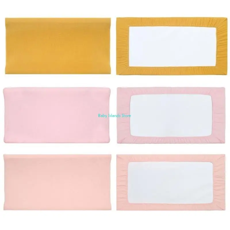 K92D غطاء وسادة تغيير حفاضات الطفل غطاء غطاء موسلين قابل للفصل للرضع T
