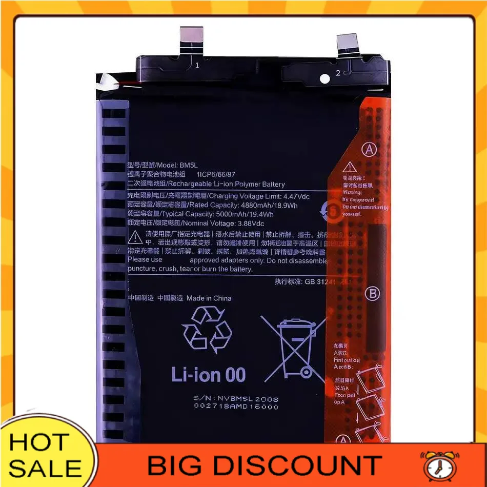 

For Xiaomi Redmi K60 Pro 5000Mah Reliable Power Environmentally Friendly BM5L Mobile Phone Battery