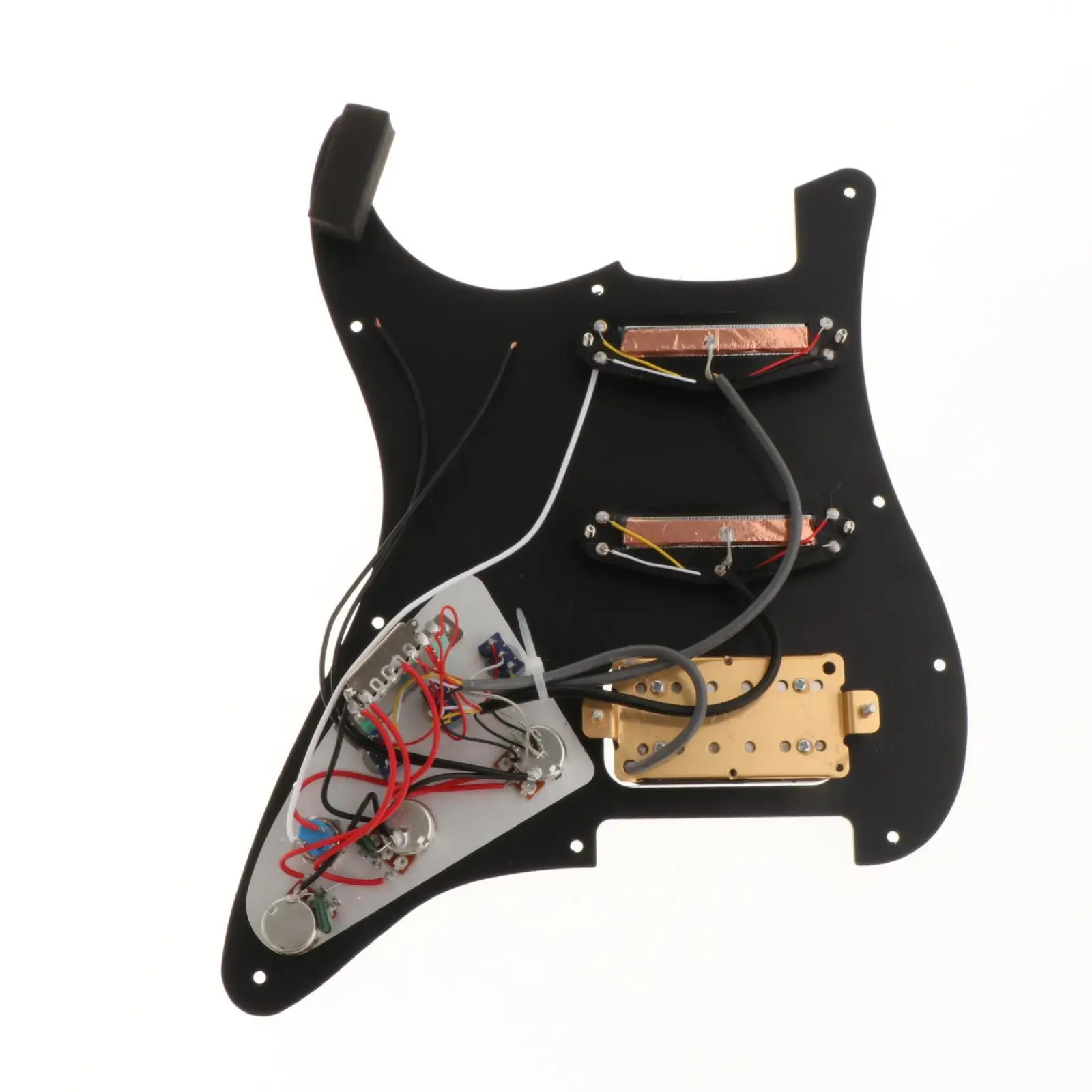 Prewired SSH Pickup Set Loaded Pickguard 11 Hole Electric Guitar Backplate ABS Electronic Components Single Coil Humbucker view 5