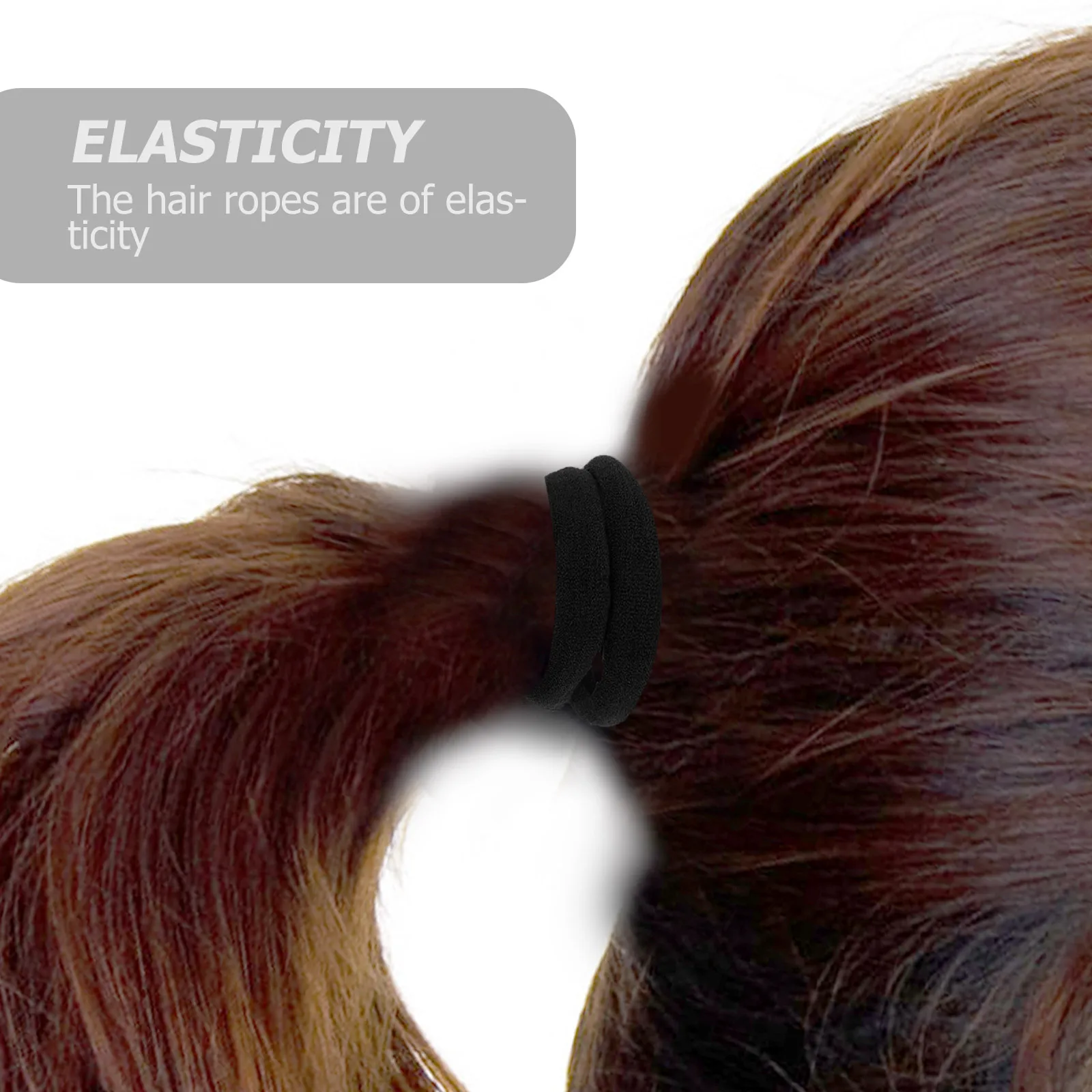 

100 Pcs Seamless Hair Ring Bands Tie for Women Ponytail Holders Ties