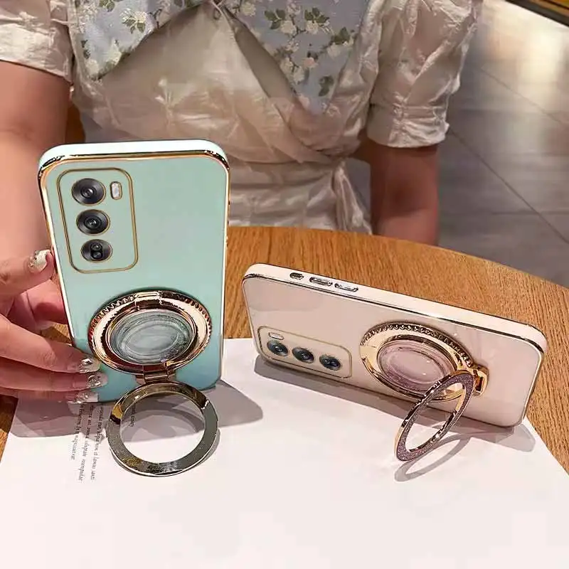 R eno 12Pro دعم دائري تصفيح جراب هاتف ل ممن لهم رينو 13 12Pro 13F 10 11Pro 13Pro 11 12F 12 8Pro 11F 9 8 8T 7 7Z 6 غطاء