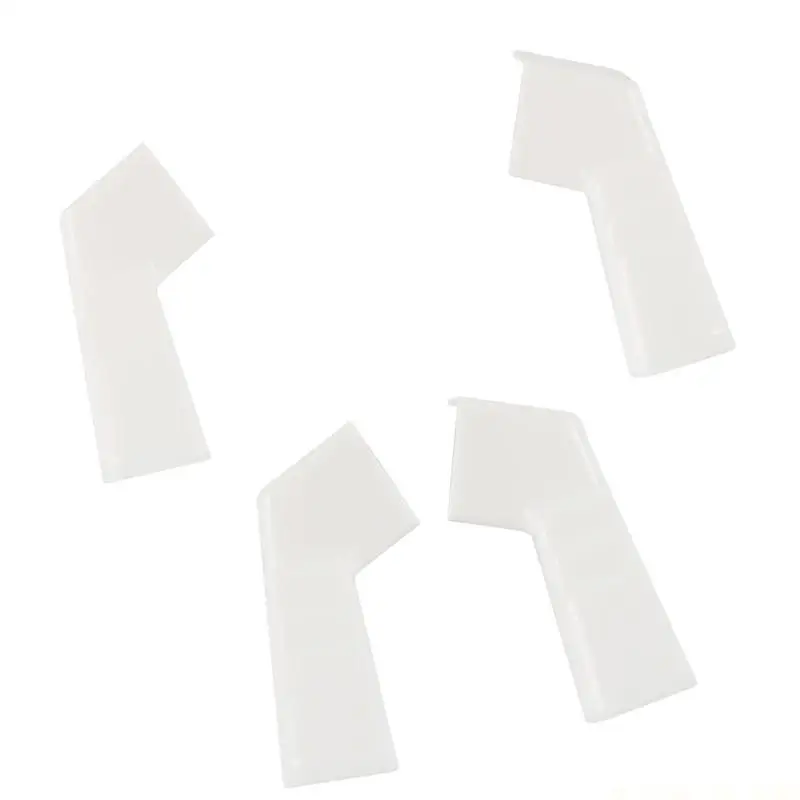 J0MA 4pcs Campers RVs Gutter Spouts Weather Resistant Plastic Construction Rain Gutter Downspout Left Right Dwonspout Diverte