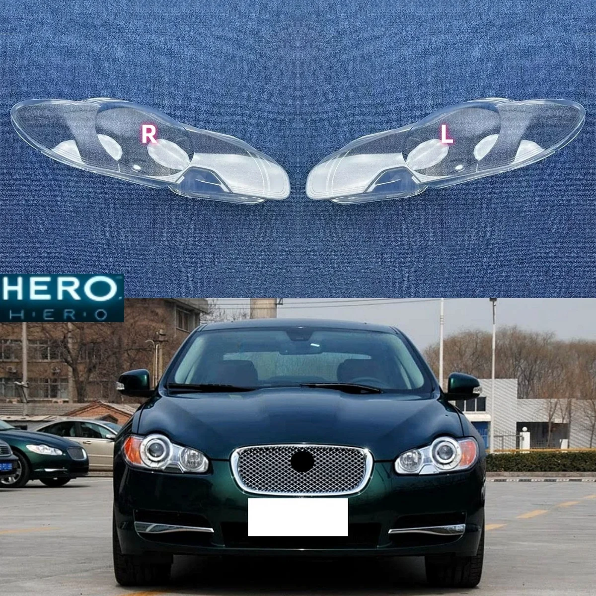 

For Jaguar XF 2008 2009 2010 2011 Car Front Headlamp Lens Cover Headlights Shell Transparent Lampshade Housing Glass Lamp Shade