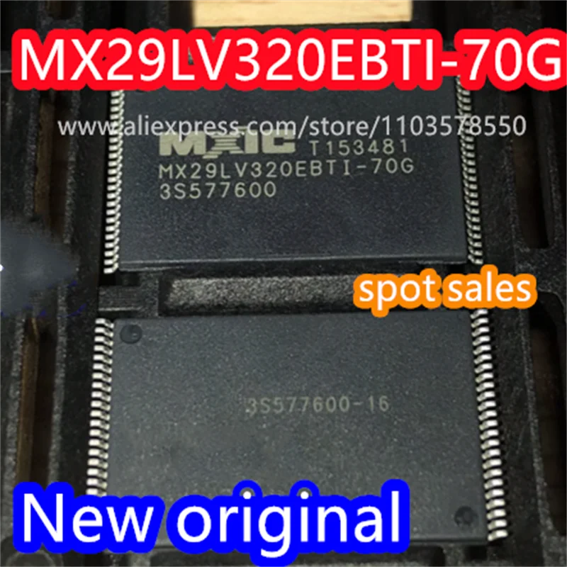 10PCS  MX29LV320EBTI-70G MX29LV320EBTI brand new original 32Mbit package TSOP48 NOR FLASH memory IC chip