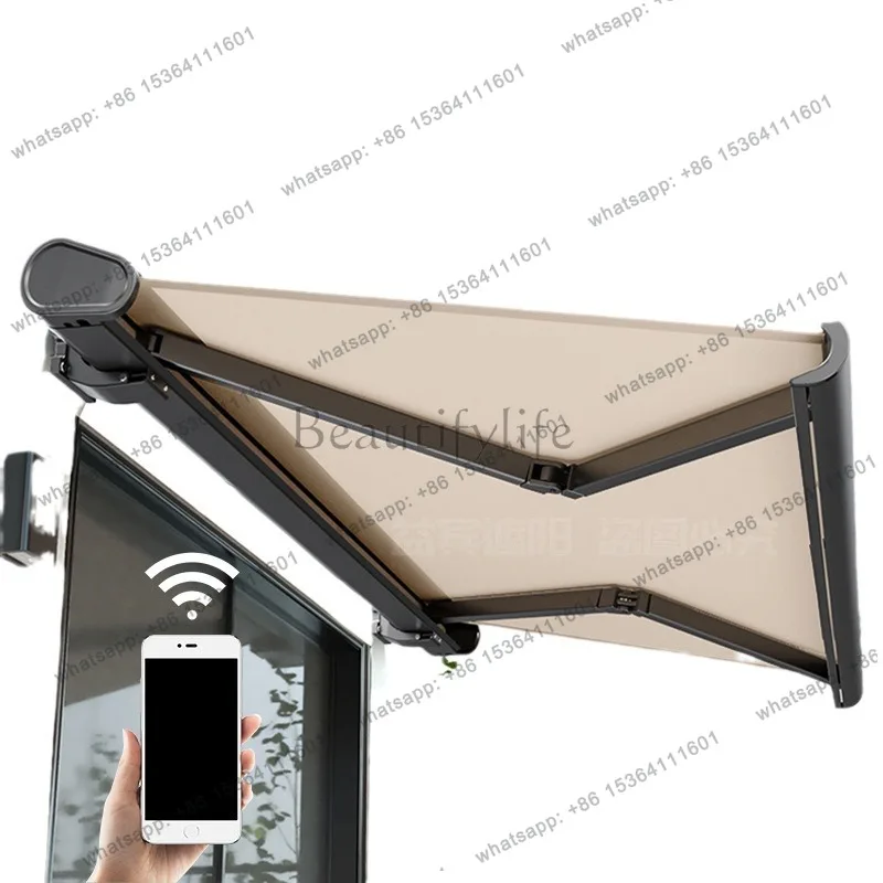 

Electric folding courtyard balcony Full box canopy Retractable awning Outdoor