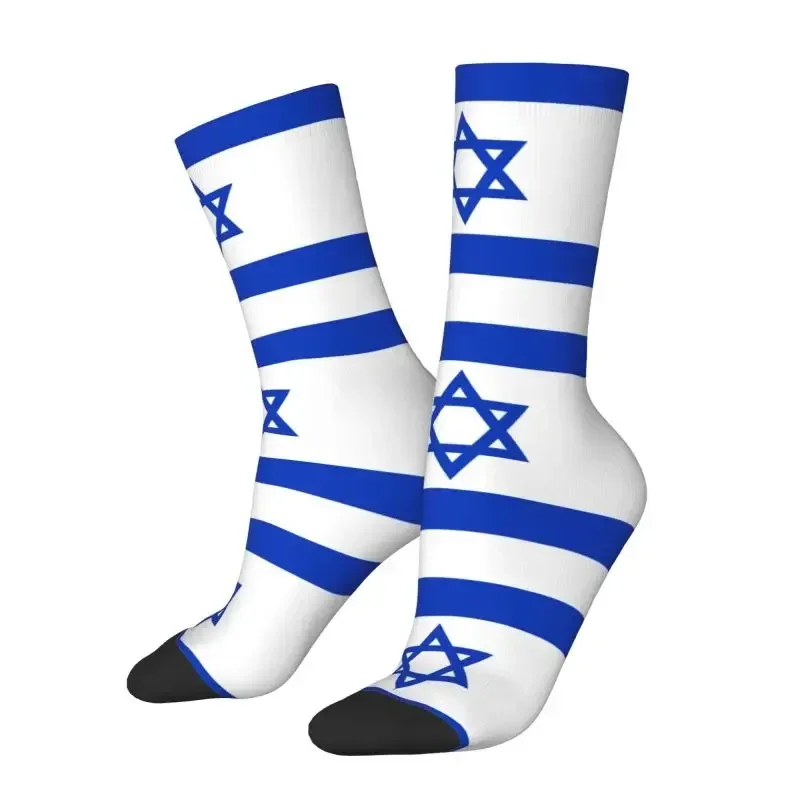 Y2K Flag Of Israel Men'S Crew Unisex Fun Patriotic Spring Summer Autumn Winter Dress Socks