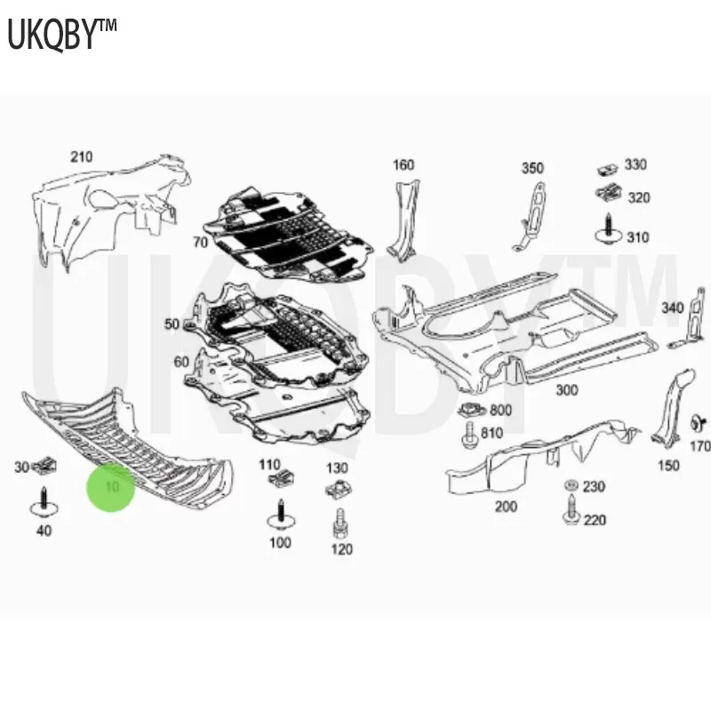 Instrument panel cover, protective cover, sound insulation cover clamping nut A2215202223 A2215240830 A2215203423 A2215203423