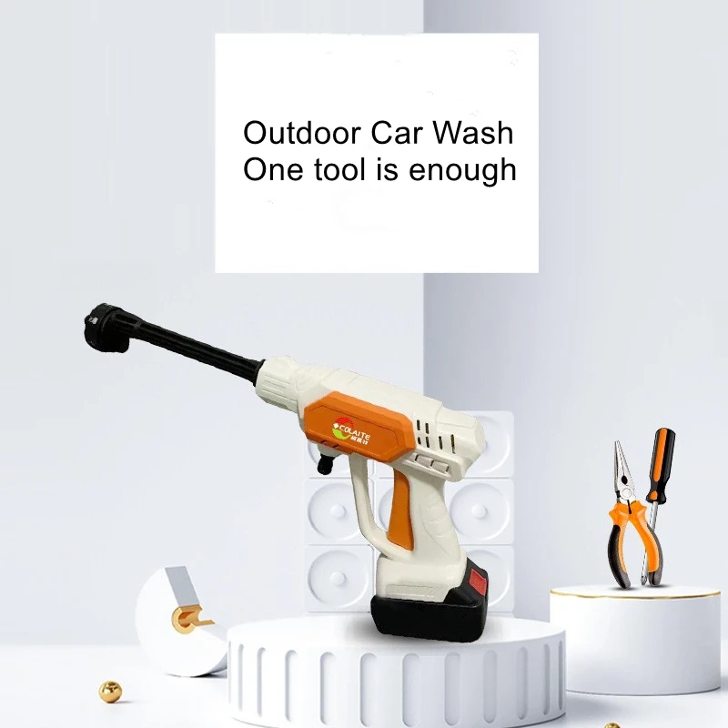 Wireless car wash gun handheld high-pressure car wash machine car wash gods