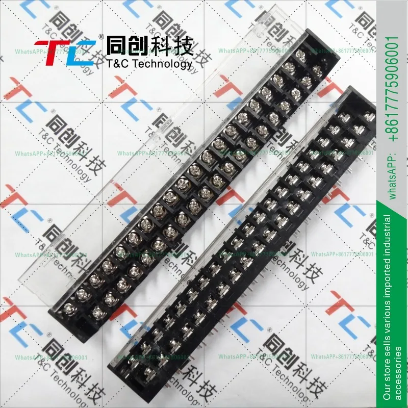 Barrier terminal 2KDS-7.62 2 * 20P 40P high and low position, spacing 7.62mm