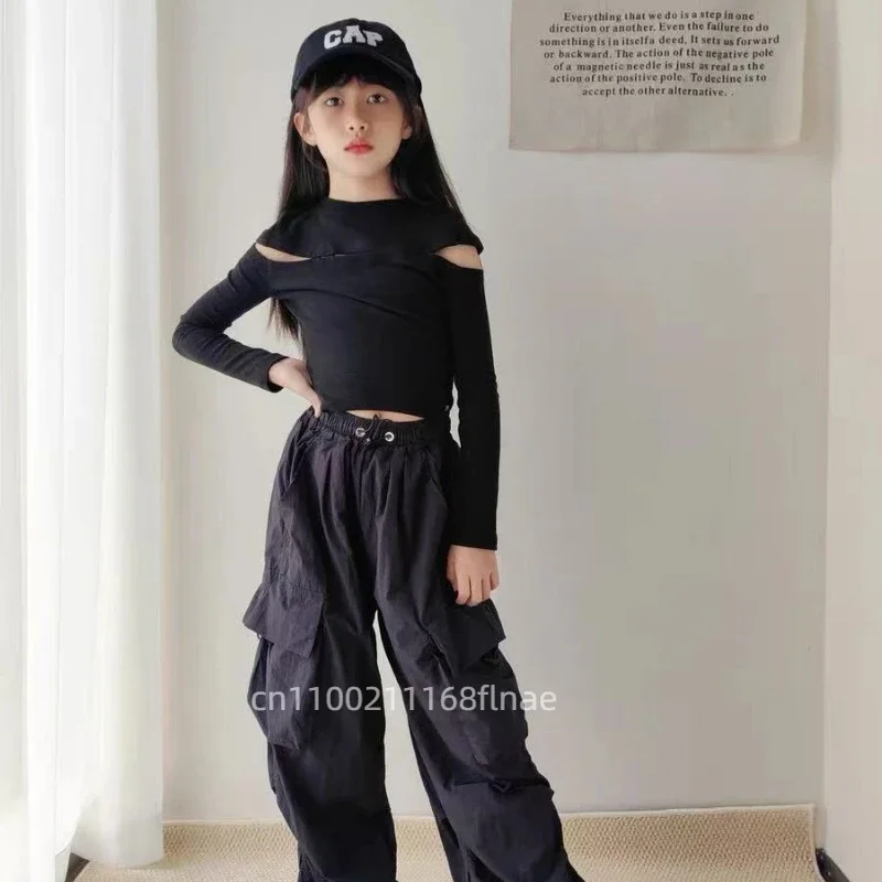 Girls' Jazz Dance Costumes, Autumn and Winter Girl Group Dance Performance Costumes,model Runway Sets,children's Hip-hop Outfits