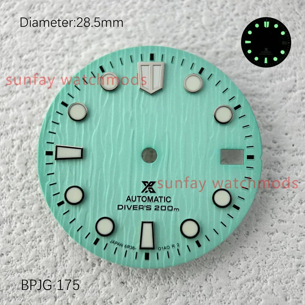 

28.5mm Prospex Ocean Glacier Texture Diver C3 dial watch accessories, watch customization S logo