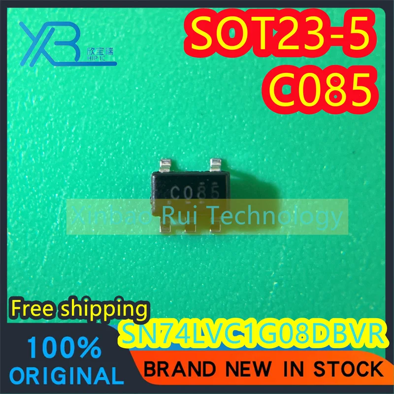 

(10/100pieces) SN74LVC1G08DBVR Parts Mark C08* C085 SOT-23-5 2-input AND gate logic chip New original Electronics Free shipping