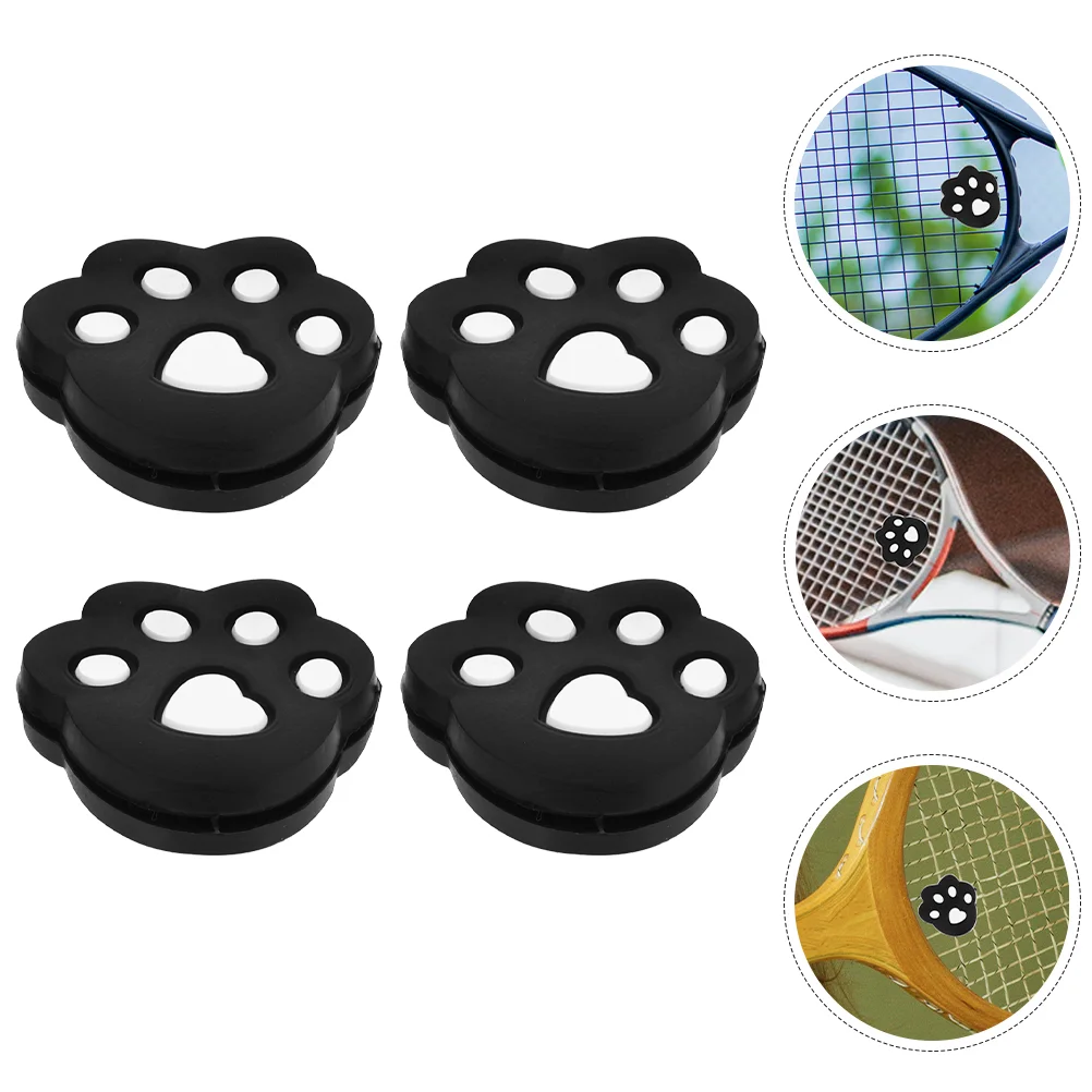 4 Pcs Tennis Racket Absorber Player Dampener Accessories Dampeners Vibration Creative Shocks Damping Absorbers