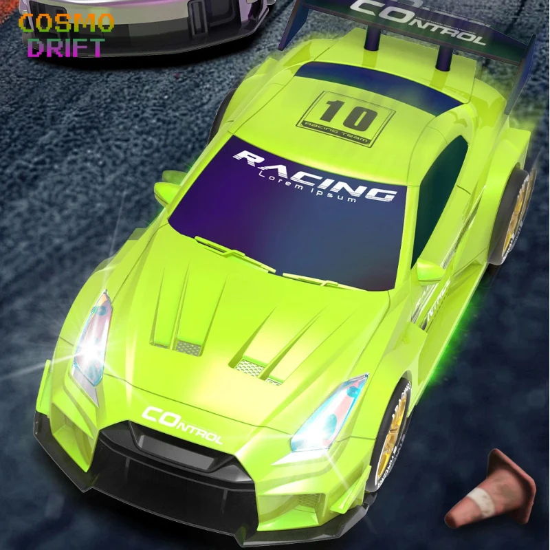 JJRC Remote Control Drift Racing Car Fantasy Colored Gradient Body With Cool Led Lights High Speed Multiplayer Interactive Game