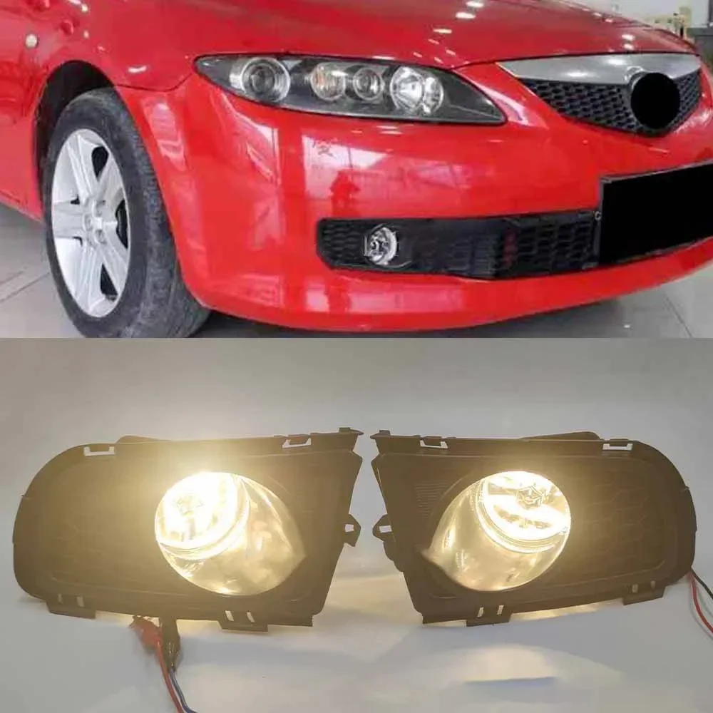 

1 Pair LED Front Bumper Foglights Fog Light for Mazda 6 2006-2010 Auto Parts Replacement and Modification